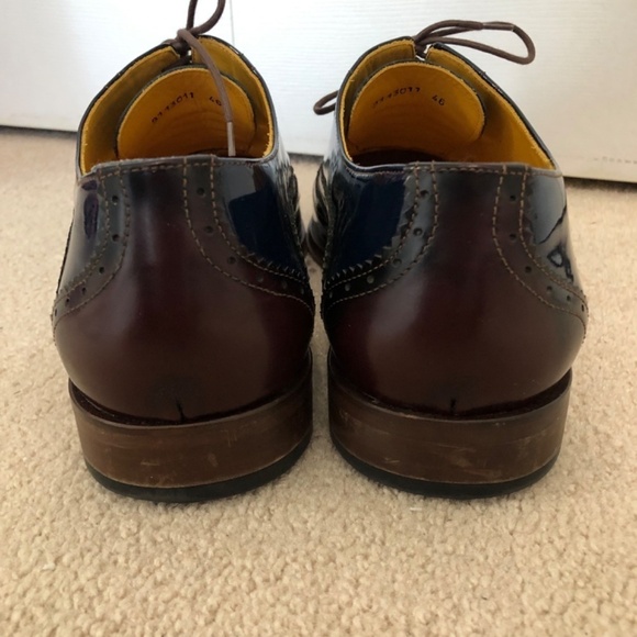 Undandy Mens Derby Wingtip Brogue Leather Oxford Shoe Size 46 - Picture 5 of 15